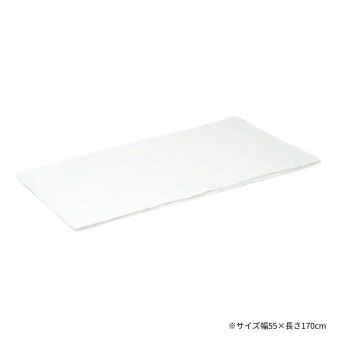 高田ベッド製作所 低反発マット用綿製カバー 幅55x長さ170cm 白 C-1238