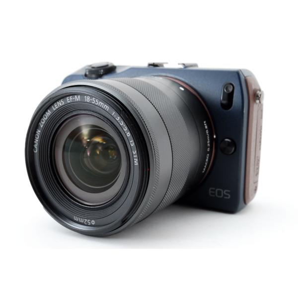 【中古】キヤノン Canon EOS M ベイブルー レンズセット 訳アリ実用品 SDカード付き 27,860円