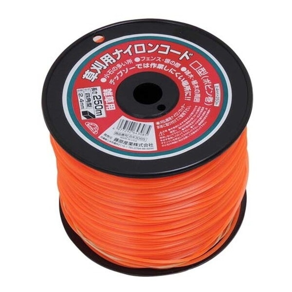 セフティー3 ナイロンコード四角型 ボビン巻 2.4mm×250m