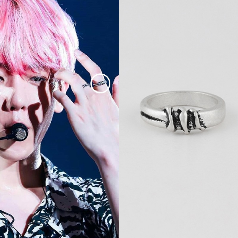 [EXOベッキョン着用] ビンテージ感性のポイントリング 韓国ファッションジュエリー 韓国ジュエリー デイリーアクセサリー