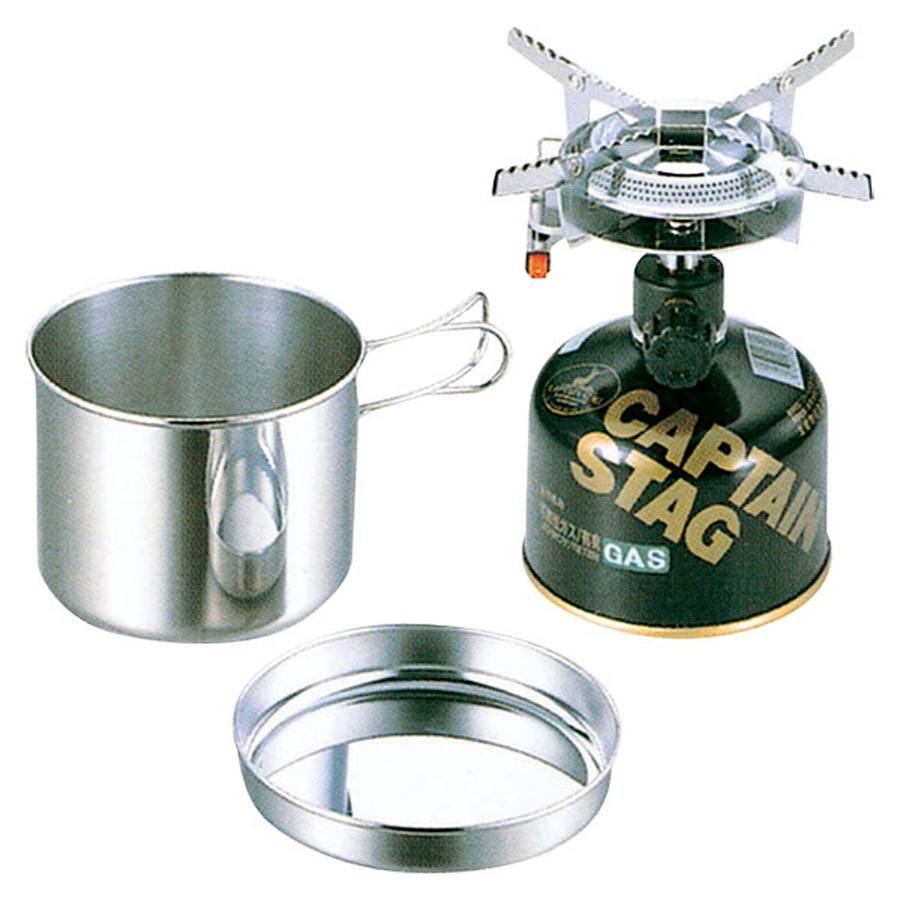 CAPTAINSTAG キャプテンスタッグ オーリック小型ガスバーナー・クッカーセット M－6400 M6400