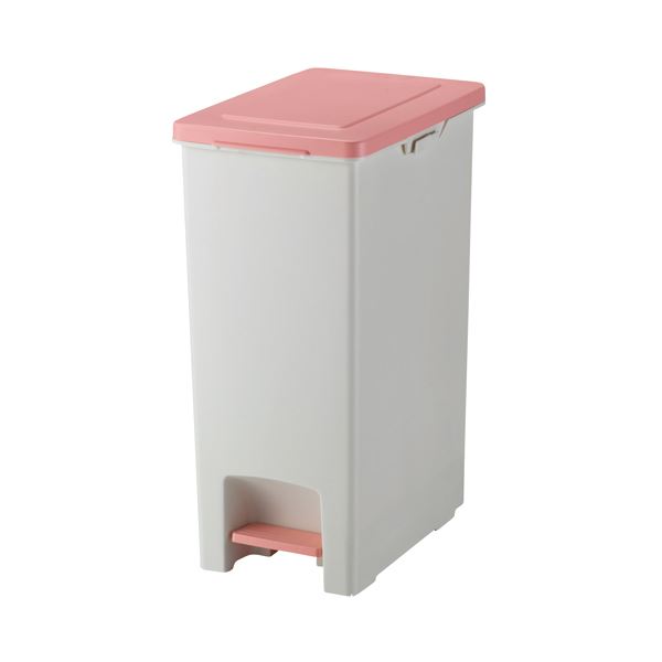 【お買得】 （まとめ）ペダルペール45 ピンク1台[x5セット] ゴミ箱
