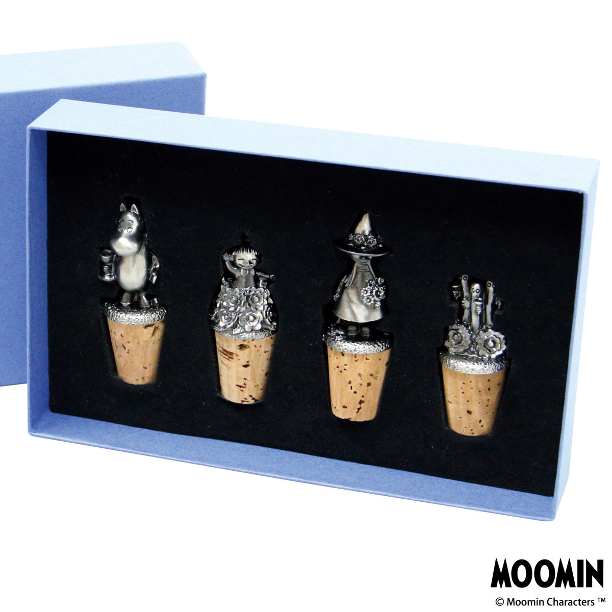 ボトルストッパー ムーミン パーティーボトルキャップ4個セット MOOMIN ボトルキャップ ワイン保存 酸化防止 新鮮 コルク栓 保存栓 ワイン用キャップ キャラクター ワインコルク