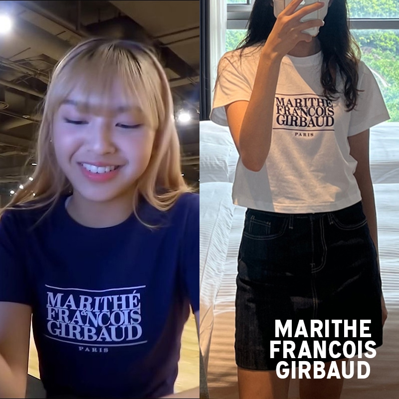 MARITHE FRANCOIS GIRBAUD W CLASSIC LOGO CROP TEE 8色 / クロップTシャツ/ 半袖/ 半袖Tシャツ/ 韓国人気ブランド