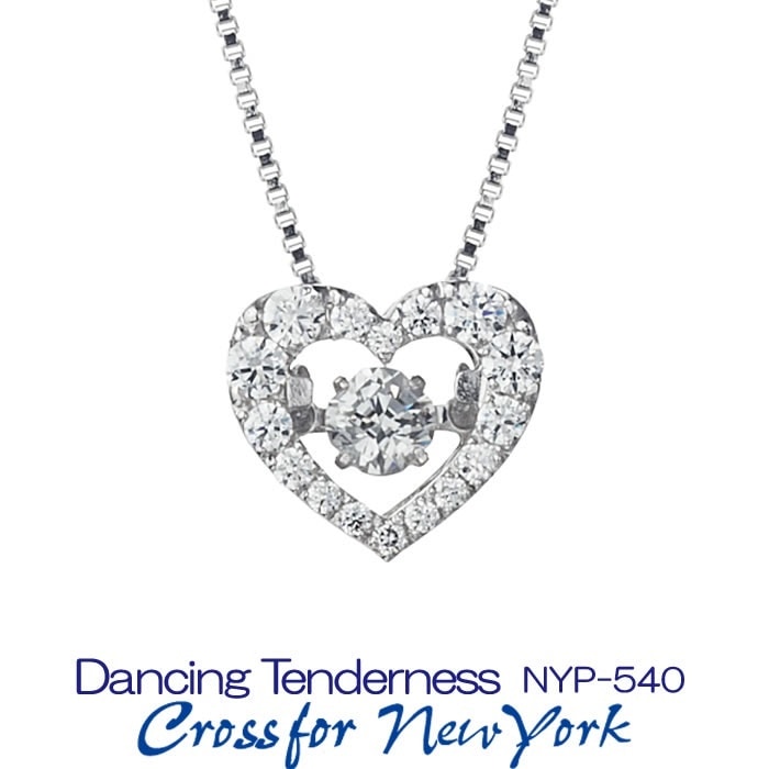 クロスフォーダンシングストーン キュービックジルコニアネックレス クロスフォーニューヨーク/Crossfor New York Dancing Tenderness NYP-540 正規販売店
