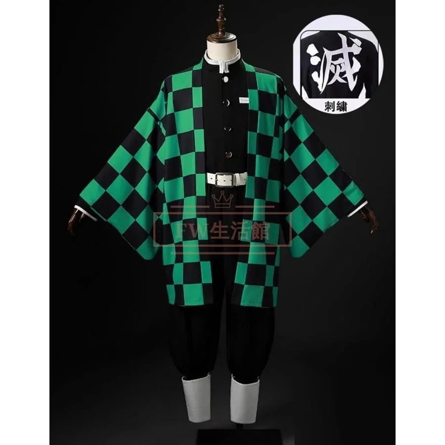 鬼滅の刃 竈門炭治郎 刺繍制服 コスプレ衣装 コスチューム イベント アニメcosplay演出服 ハロウィン仮装