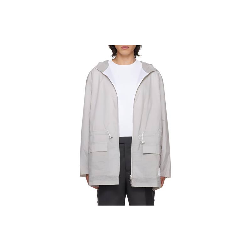 [カード10%決済割引] THOM BROWNE メンズ フード付きウインドブレーカージャンパー MJT418A F0517 055