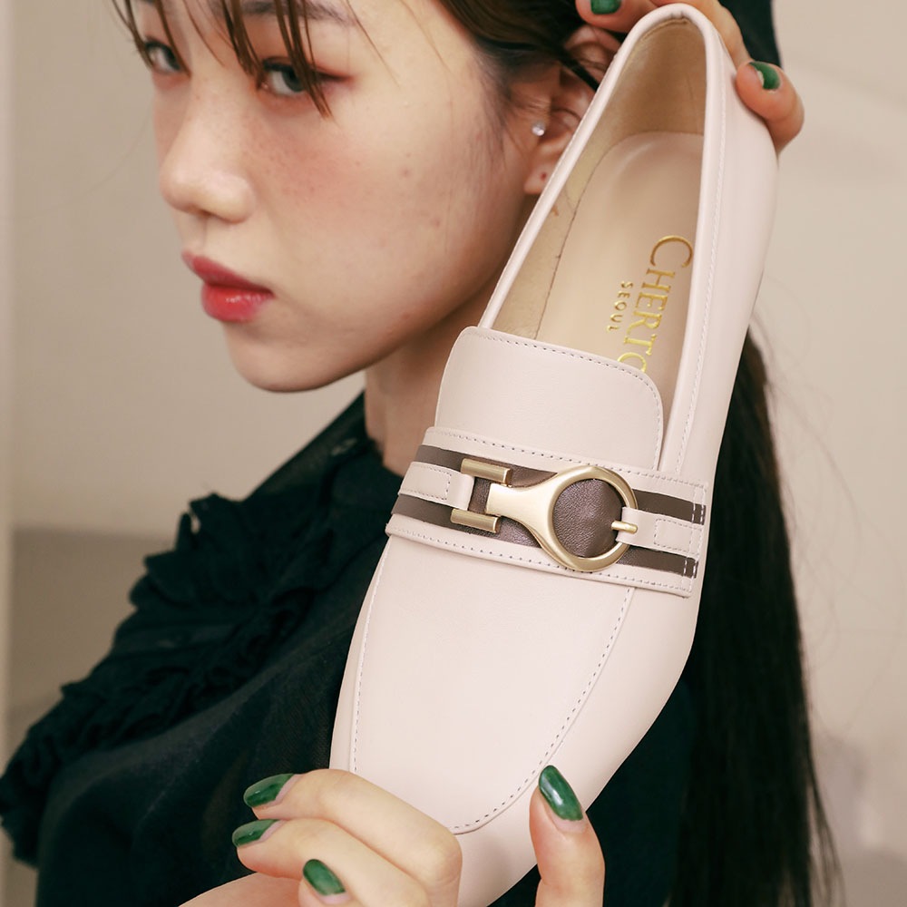 アダリローパー 牛革の手作り靴 楽で長持ちするデイリーシューズ 韓国デザイナー製品高級な靴_4色