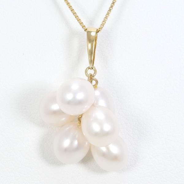 K18 18金 YG イエローゴールド ネックレス パール 約46cm ジュエリー 中古