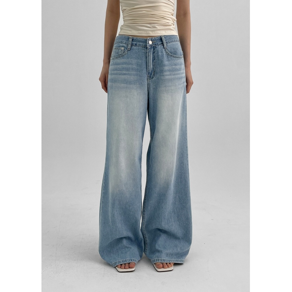 ブラックアップスワンヌサマーインセクトデニムパンツ