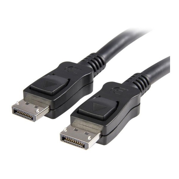 StarTech DISPL5M ブラック [5m ラッチ付きDisplayPort 1.2 ケーブル (ディスプレイポート/ DPモニターケーブル オス/オス 4K対応)]