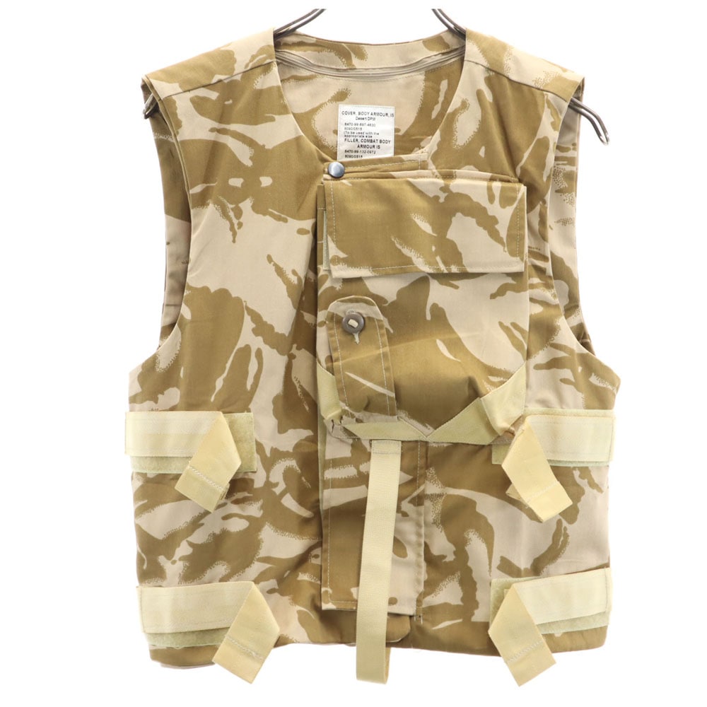 イギリス軍 コンバット タクティカルベスト カモフラ柄 ミリタリー ベスト 190/108 ベージュ 他 British Army 迷彩 コンバット メンズ