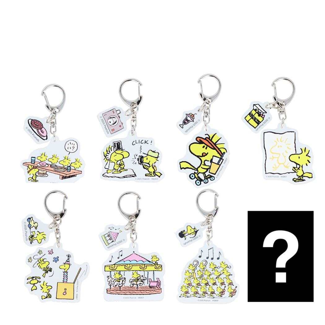 スヌーピー キーホルダー ミニアクリルキーホルダー 全8種 8個入セット ピーナッツ キャラクター