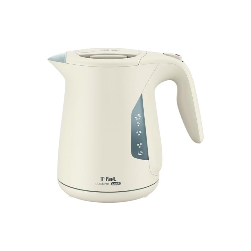 ティファール 電気ケトル 1.2L 大容量 転倒お湯もれロック 「ジャスティン ロック アイボリー」 省スチーム設計 KO590AJP 5,276円