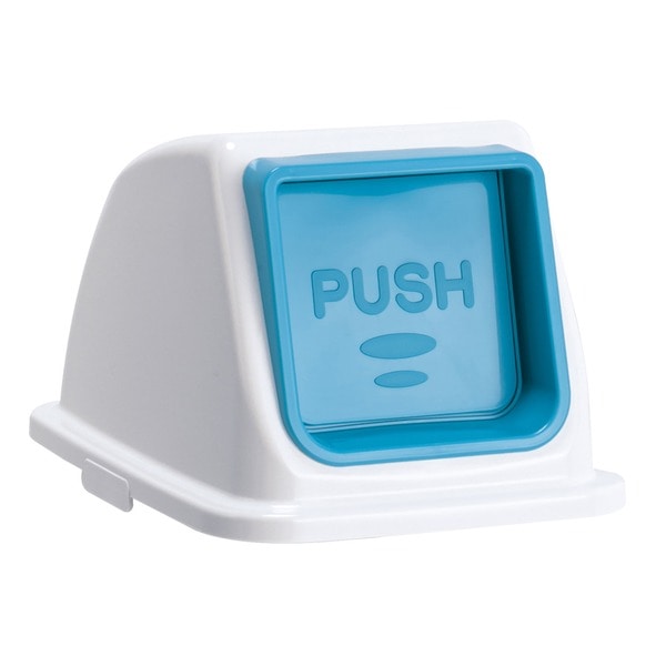 エコ分別カラーペール W65 フタ 青 プッシュ もえないゴミ （本体別売り）