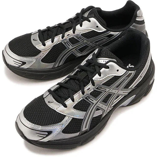 スポーツスタイル スニーカー ゲル1130 [1203A997] メンズ・レディース 靴 シューズ ホログラム ジャパンブランド BLACK/PURE-SILVER 正規取扱店