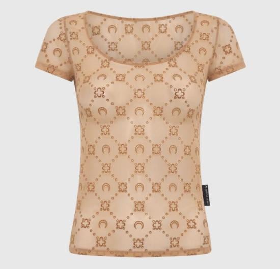 MARINE SERRE Women Tops WTO389ACJER0005 BG60 CAMEL