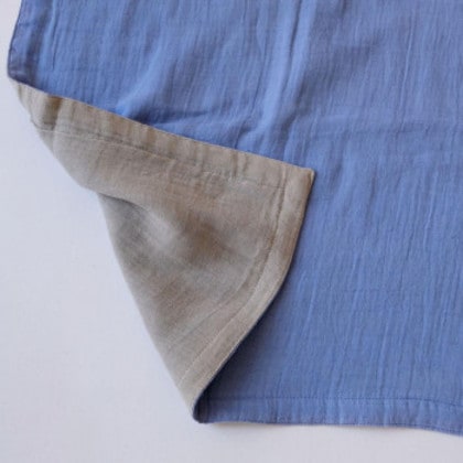 志成販売 ダブルフェイス ナビー ガーゼ ブランケット(L) ブルー 303838BL