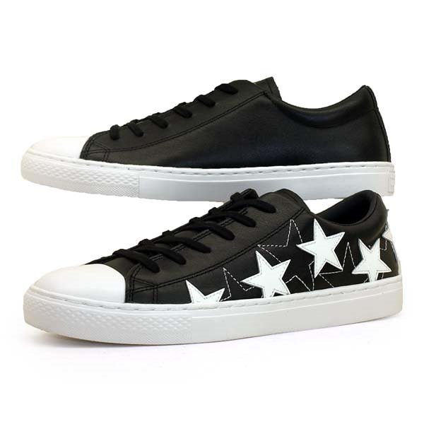 コンバース CONVERSE ALL STAR COUPE MANYSTARS OX 黒 オールスター クップ メニースターズ オックス 本革 レディース/メンズ