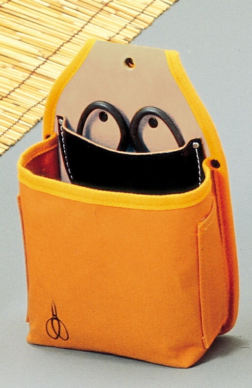 10号（ブラウン）防水帆布 ウエストポケット 大久保鋏ケース付き（GW-02） ガーデニング DIY