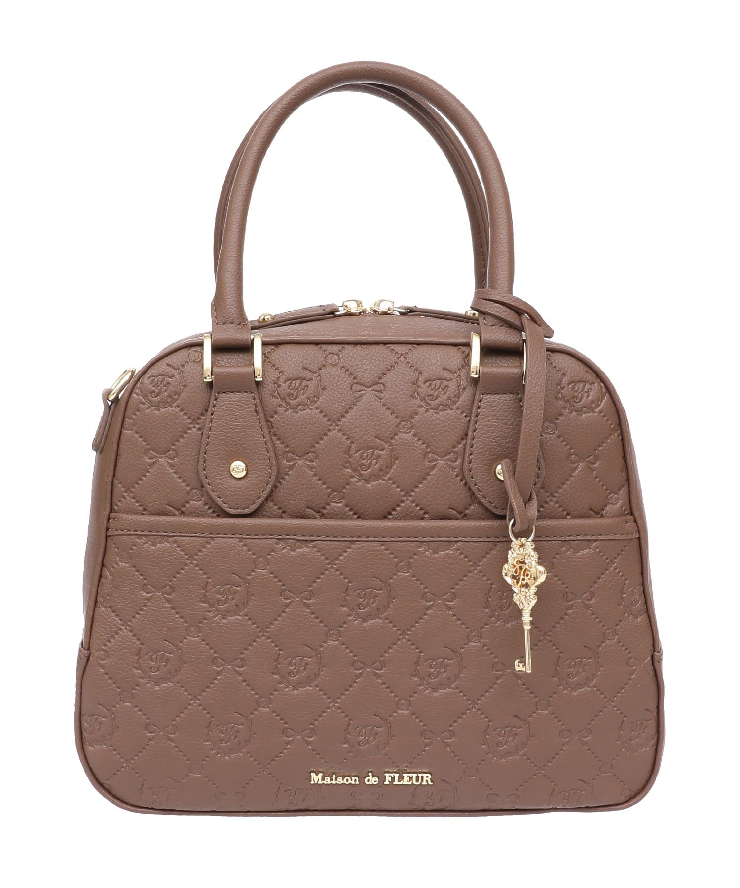 Maison de FLEUR(メゾン ド フルール) モノグラムトラペゾイドバッグ