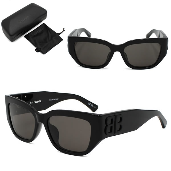 サングラス BB0361SK-001 サングラス アジアンフィット メンズ レディース ユニセックス ブラック グレー