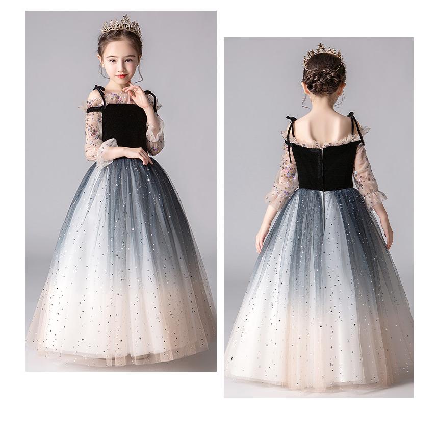 【急速出荷!】子供ドレス ピアノ 発表会 ドレス 女の子ドレス ロングドレス 演奏会 入学式 結婚式 七五三 子供服 ジュニア ワンピース 120 130 140 150 160