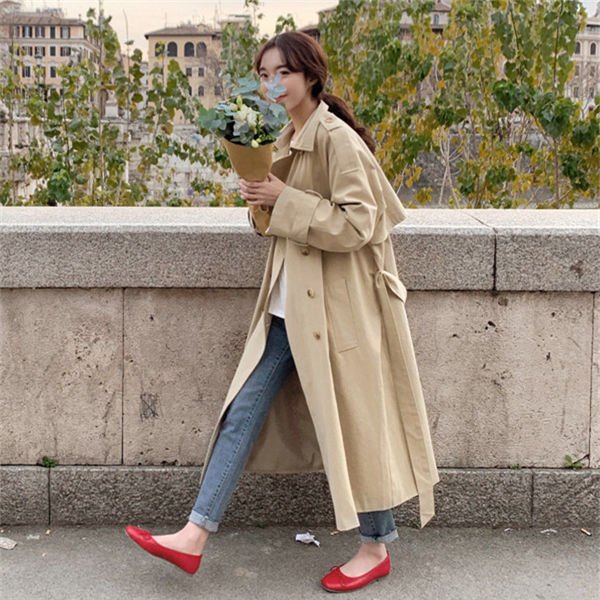 トレンチコート レディース アウター 上着 コート トレンチ スプリングコート コートセレモニー OL アウター 通勤 バレンタイン プレゼント