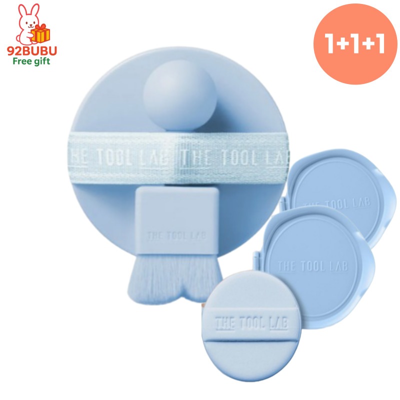 【大容量 1+1+1】スタンプスキンフィットクッションエアリー11g 本品＆専用ブラシ+リフィル11g* 2セット / ファンデ/クッションファンデーション /ロングラスティング/ツヤ肌インナードライ