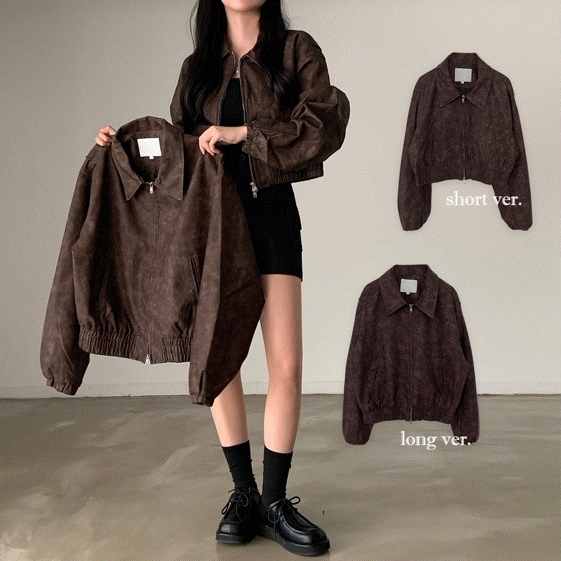 [ハイクオリティ/長さ選択] ヴィンテージ ウォッシング レザージャケット - jk