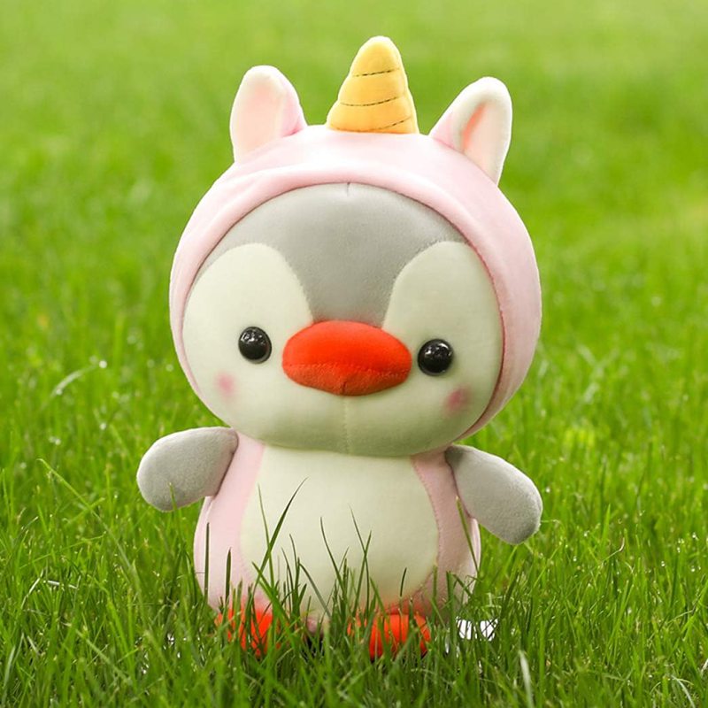 ぬいぐるみ ペンギン かわいい 小さい 25cm 動物 人気 柔らかい/丈夫/耐久性 インテリア 子供へ 彼女彼氏へ おもちゃ 添い寝枕 誕生日ギフト ユニコーンタイプ