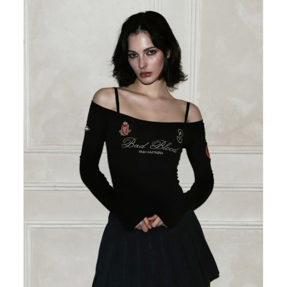 BADBLOOD Royal Classic Off Shoulder Top Black w-tee25-00 8,798円