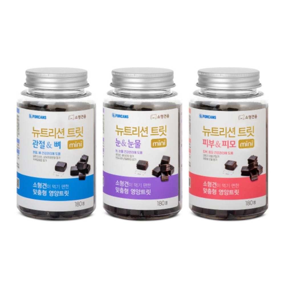 フォーケンス子犬ニュートリッショントリットミニ168g x 3種セット目涙関節骨...1セット