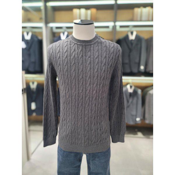 [] ケーブルパターン ウール混紡セーター AAF1ER1103 CGR [P003724102]