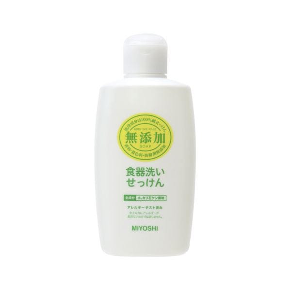 （まとめ）ミヨシ石鹸 無添加食器洗いせっけん 本体370ml 1本[x20セット]