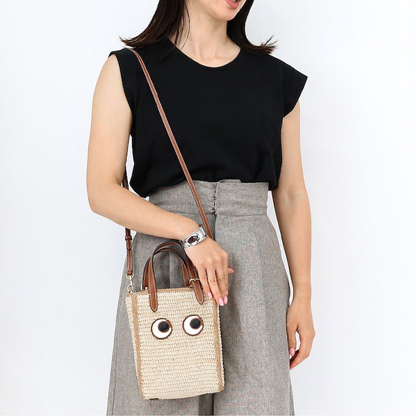 アニヤハインドマーチ eyes ラフィア クロスボディ バッグ ジャパン