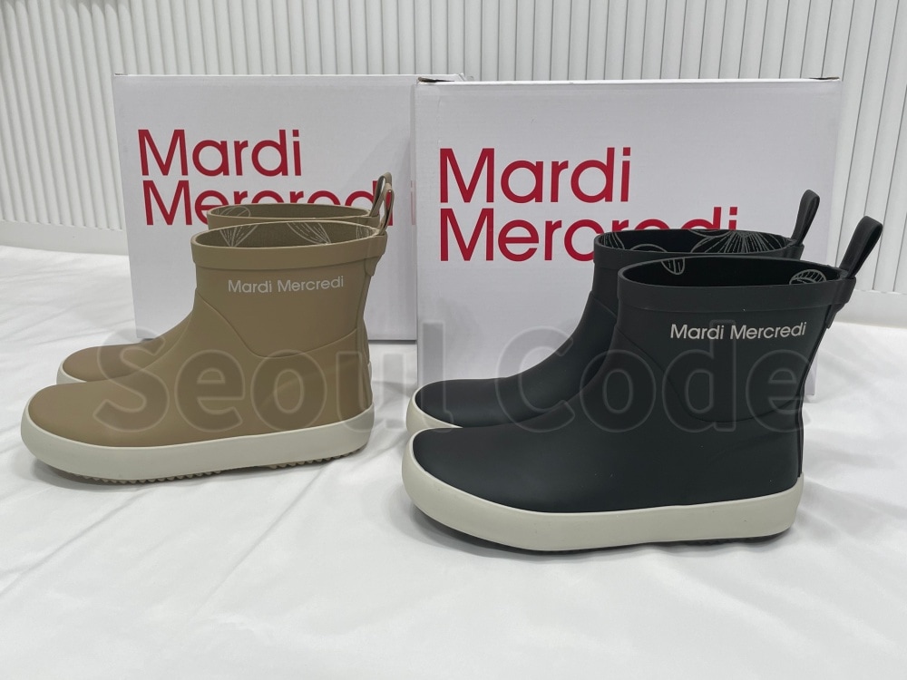 Qoo10 Mardi Mercredi RAIN BOOTS SHORT アンク
