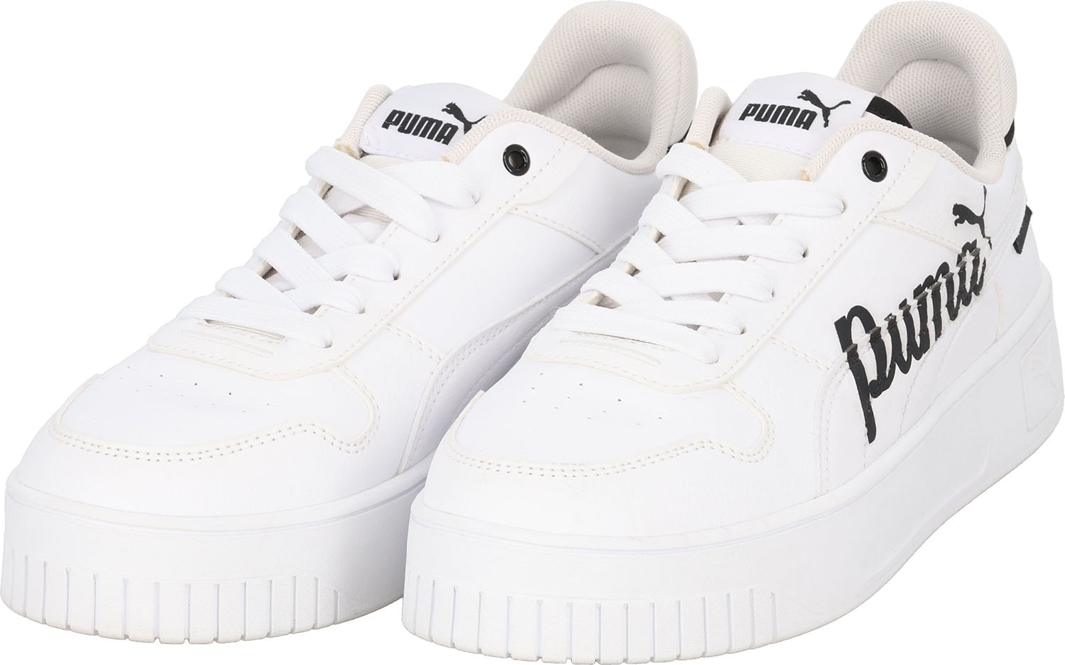 PUMA(プーマ) 40027501 キャリーナ ストリート PUMA キャリーナ ストリートPUMA プーマホワイト×プーマブラック レディース 女性 靴 スニーカー シューズ 厚底 クッション性