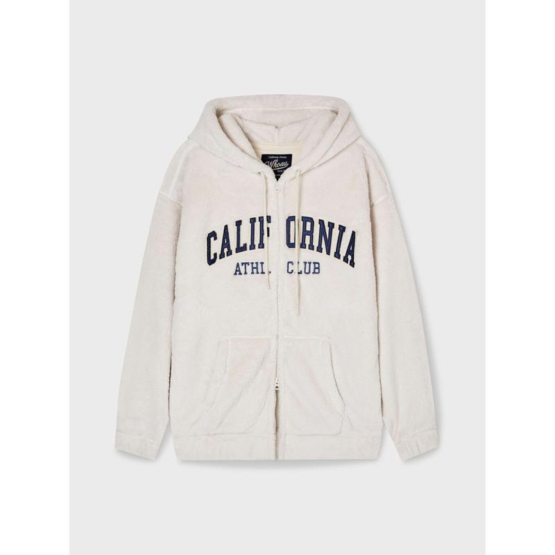 AK Bundang店 Signature Furfleece パッチ Hood Zip-up/W