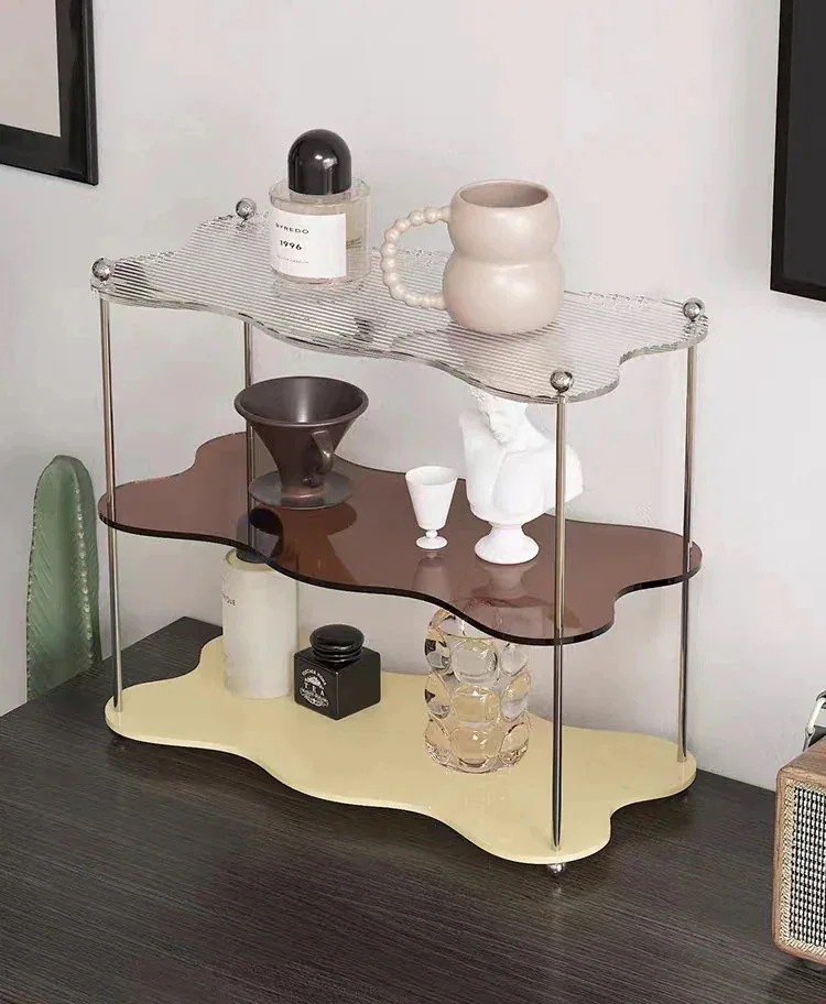 アクリル置物棚シンプルリビングテーブル化粧水コップ多層クリエイティブ化粧品浴室収納