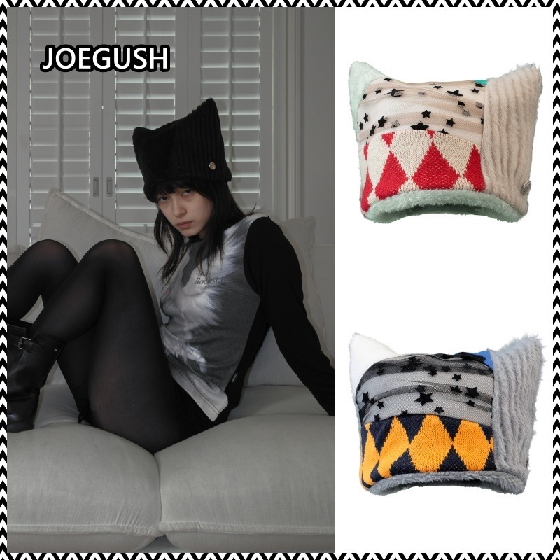 JOEGUSH Fur Square Beanie