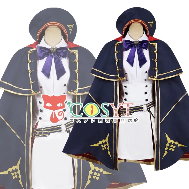 Fate Grand Order FGO アルトリア・キャスター 第2再臨 コスプレ衣装 霊基再臨 第2段階 帽子付き コスチューム 仮装 変装 可愛い コスプレ cosplay ゲーム イベント