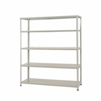スチールラック　KT-3　5段 間口1500x奥行450x高さ1800mm　ホワイトグレー