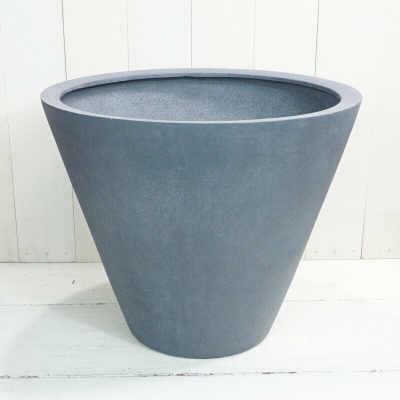 植木鉢 おしゃれ 大型 プラスチック 軽い LLシンプルコーン深LFRP 50cm 17号 プランタ 観葉植物向け
