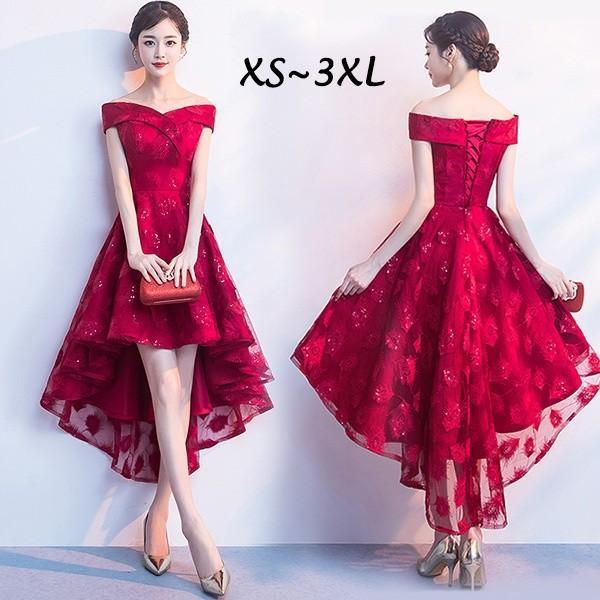 ドレス フィッシュテール 演奏会 パーティードレス 大きいサイズ 大人 オフショルダー 結婚式ワンピース 母親 フォーマル20代30代