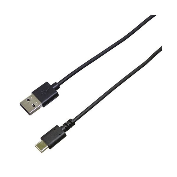 (5個セット)BAUT Type-C/Type-Aケーブル USB2.0 3A 2m ブラック BUSAC2030200BX5