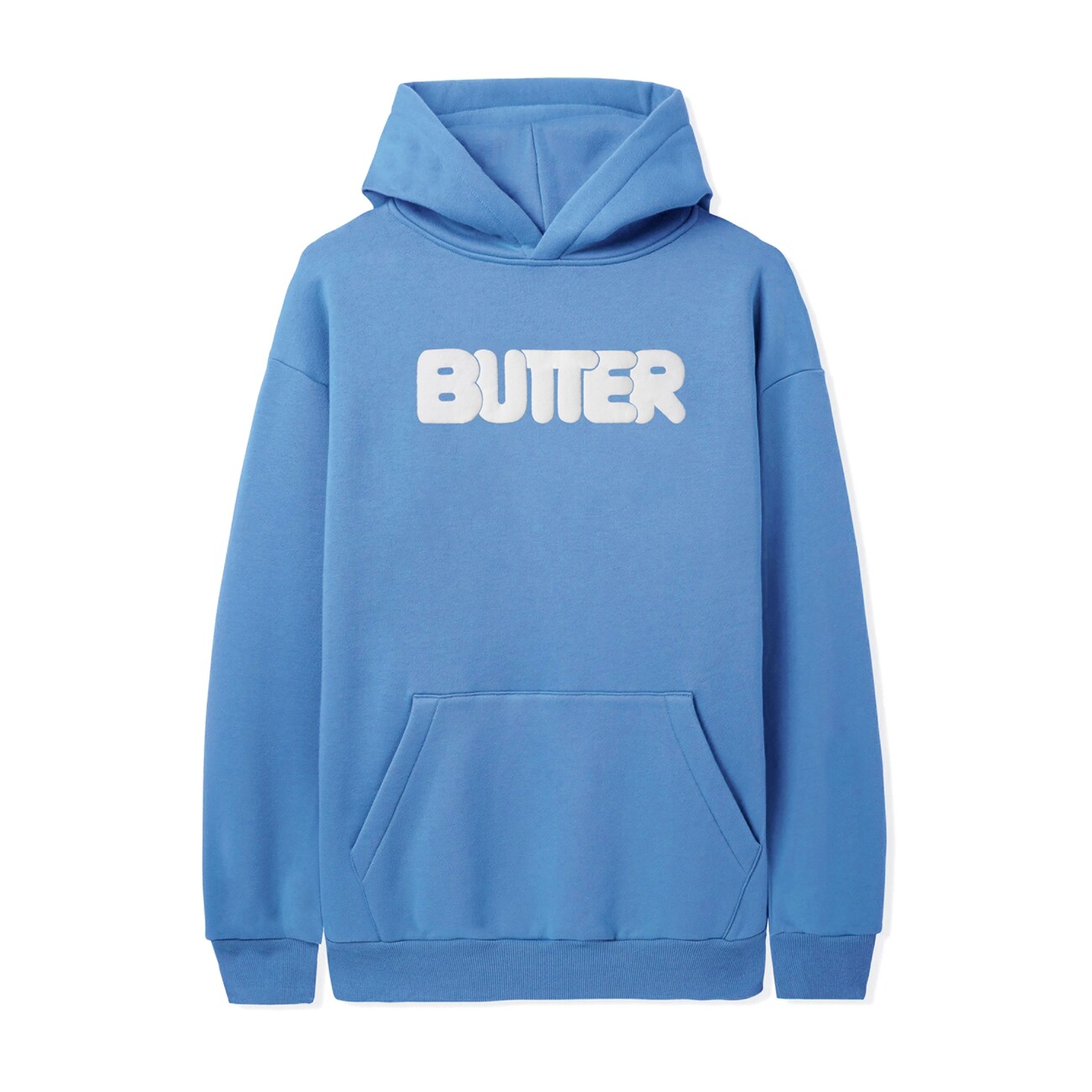 【BUTTER GOODS】 ROUNDED LOGO PULLOVER HOOD : BLUE