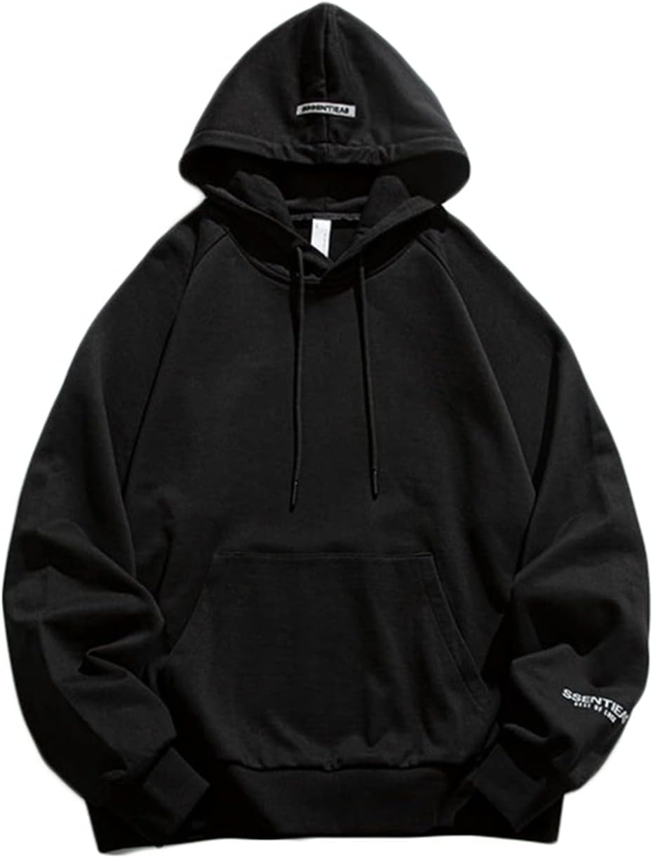 メンズ 長袖 パーカー 春秋服 フード付き 無地 シンプル プルオーバー オーバーサイズ オシャレ 通気性 伸縮性 ドロップショルダー 体型パカー トレーナー 肌触りがいい 柔らかい 丈長め カジュア