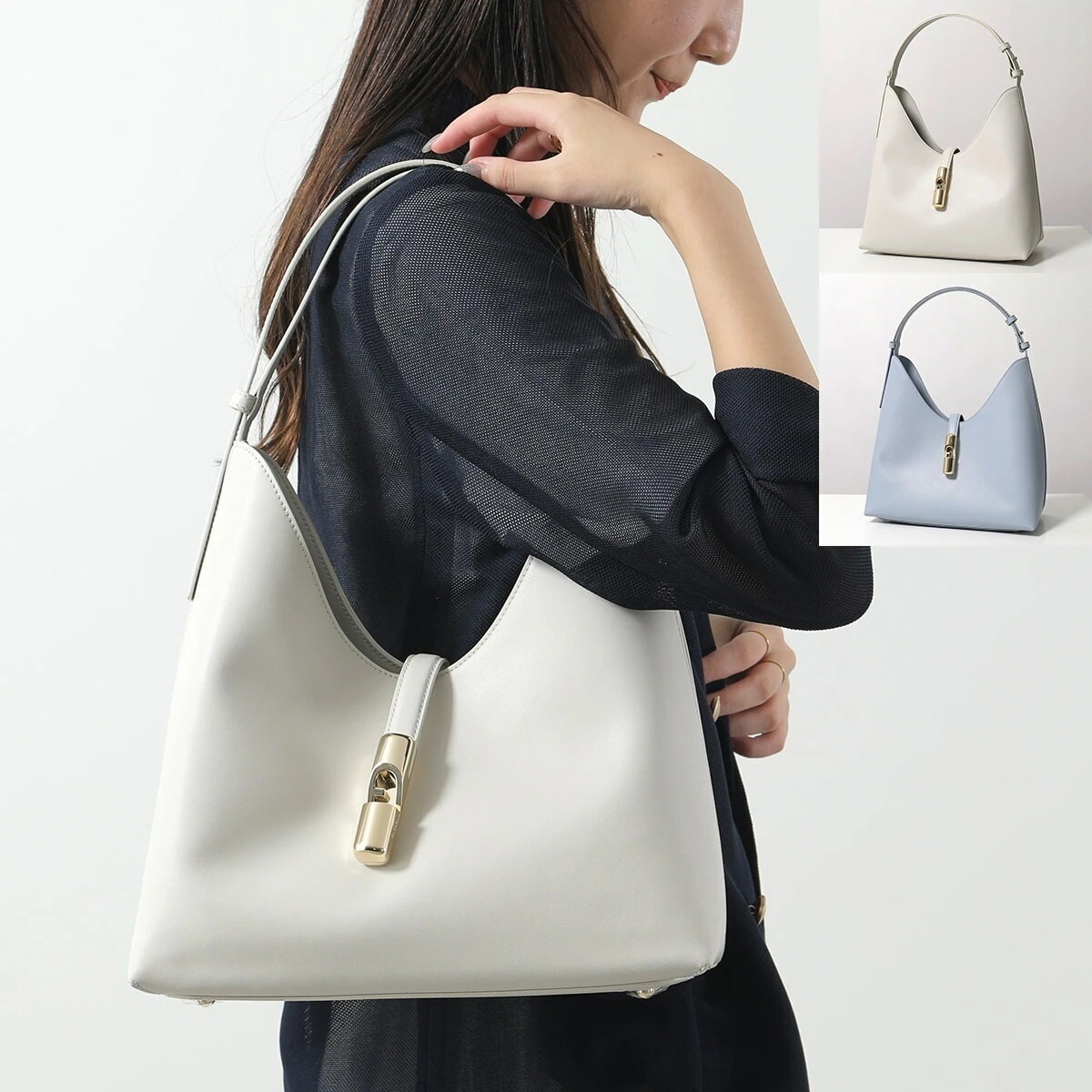 Furla フルラ トートバッグ GOCCIA M ゴッチャ WB01499 BX3104 レディース レザー ホーボーバッグ ロゴ 鞄 カラー7色 WB01499_BX3104_1007_O6000