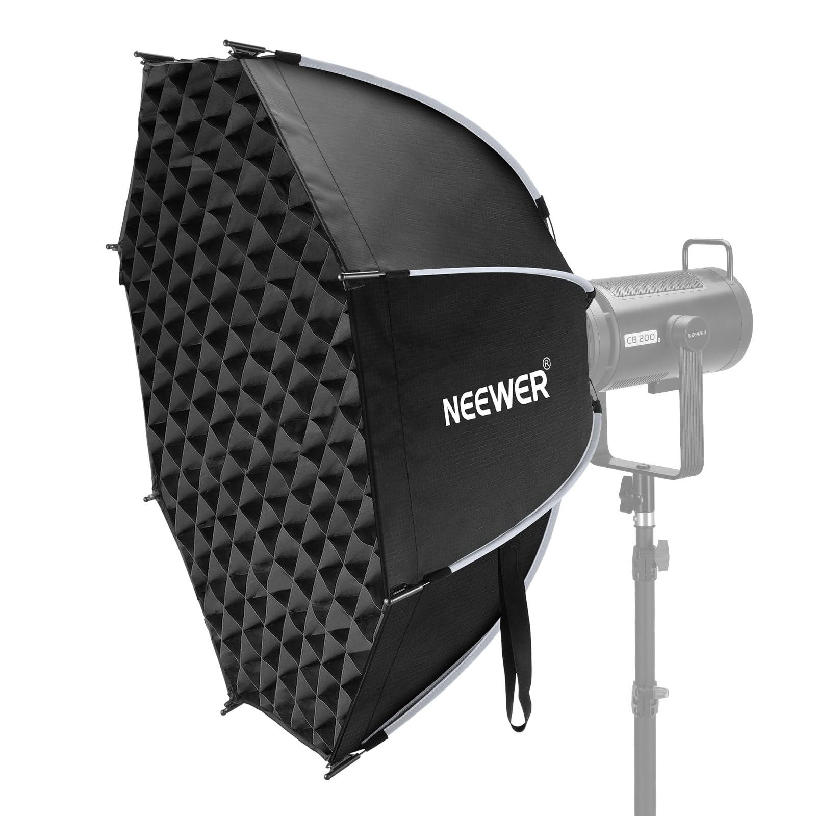 NEEWER 90cm 八角形ソフトボックス オクタゴン Bowensマウント クイックセットアップ 折りたたみ ディフューザー/グリッド/バッグ付 パラボラソフトボックス コンパチブル Aputur